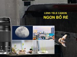 Lens tele chụp xa cho máy ảnh Canon
