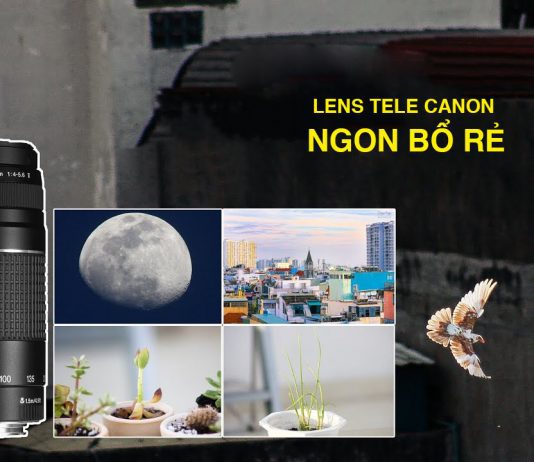 Lens tele chụp xa cho máy ảnh Canon