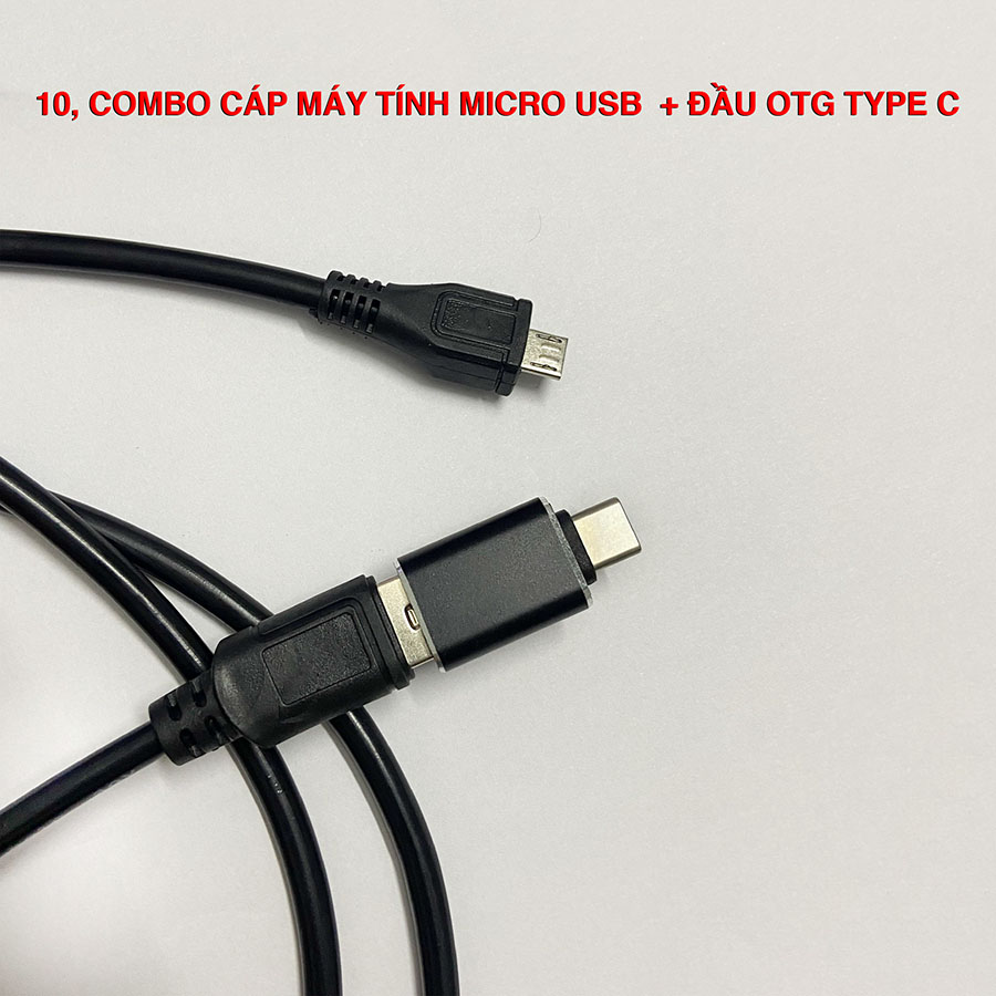 Combo cap Micro USB sang Type C