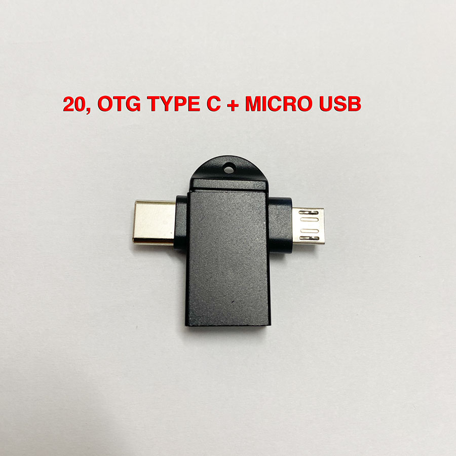 Đầu OTG Type C và Micro USB