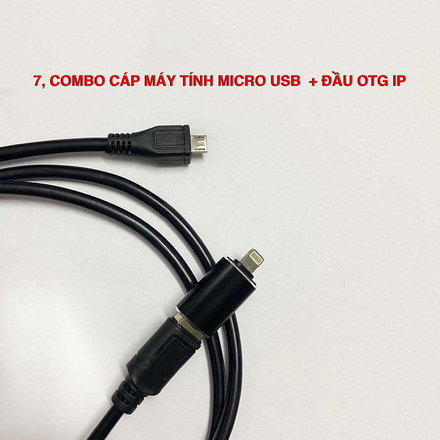 Combo cáp Micro USB sang Iphone