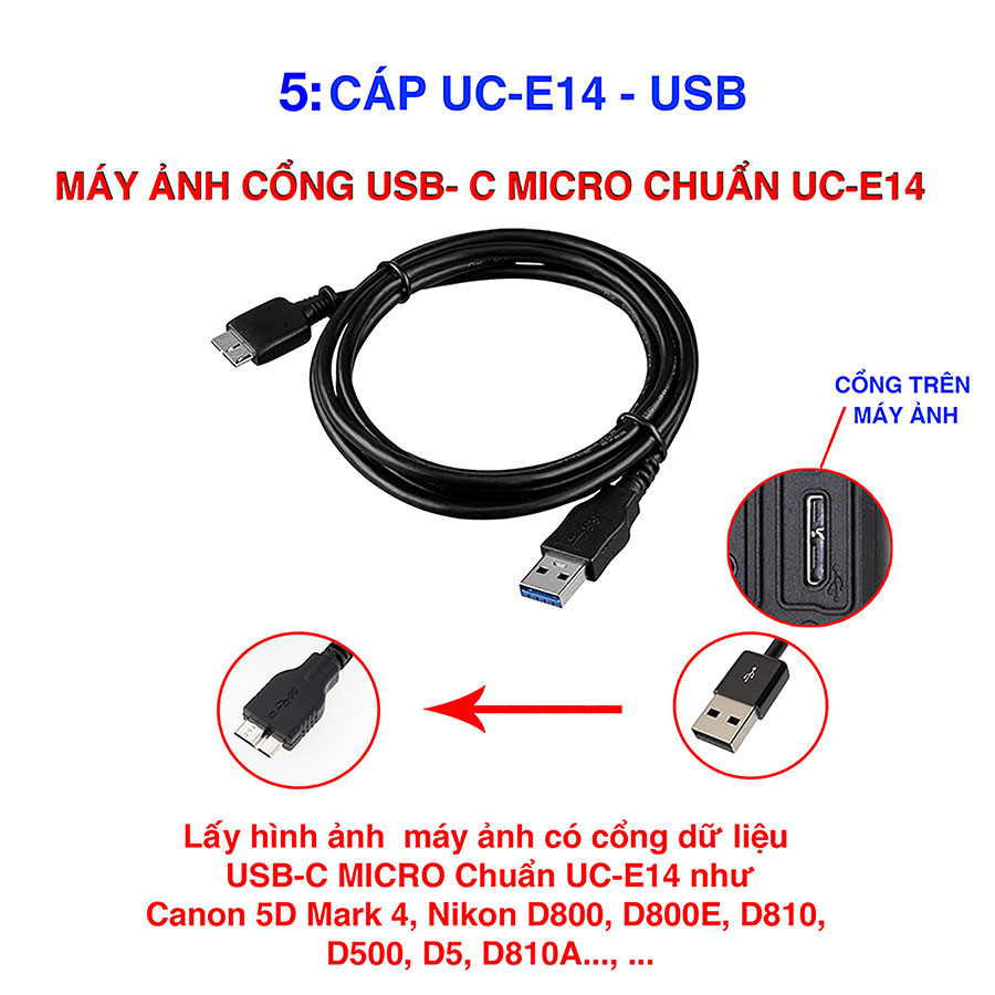 Cáp UC-E14 - USB