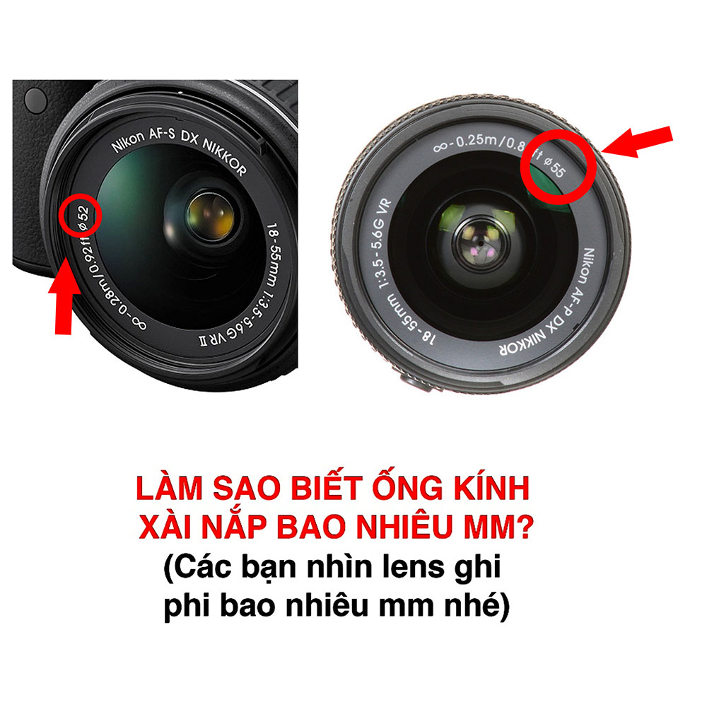 Cách chọn đúng nắp lens
